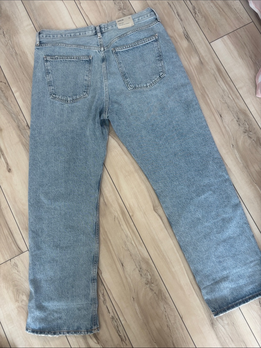 Agolde Light Wash Straight-Leg Women's Jeans